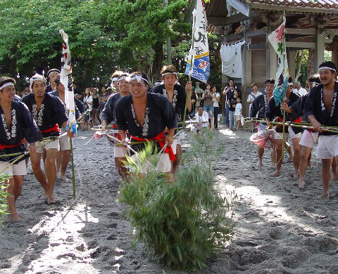 神津島のかつお釣り行事の画像