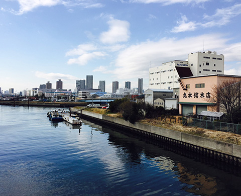 新木場のまちなみ（木材の町）の画像