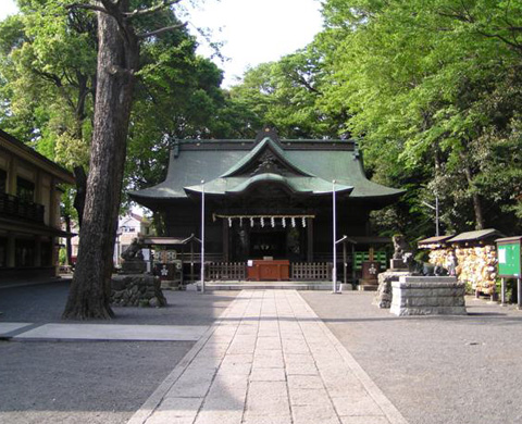 谷保天満宮（てんまんぐう）（木造扁額、狛犬、社叢（しゃそう））の画像